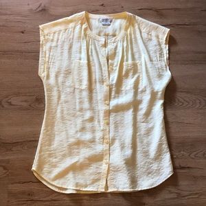 Van Heusen Women's Button-Down Sleeveless Top (S)